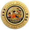 Happy harvest plate - Lynne Andrews