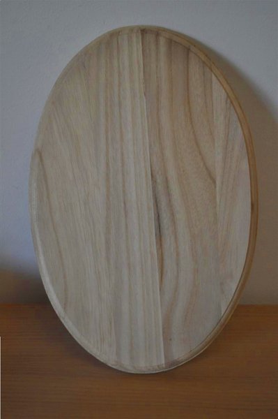 Pannello sagomato ovale in legno