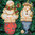Assorted Snowman Ornaments - 4 sagome in legno