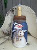 Snowman Mason Jar Lamp - Barb Jones