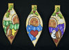 Holiday Gingers Ornaments - 3 sagome in legno