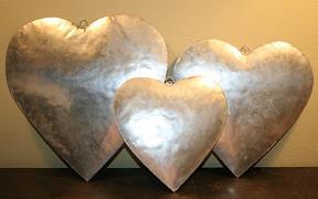 Puffed large wall heart - cuore bombato XL 26 cm
