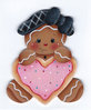 Ginger Heart Cookie - sagoma in legno