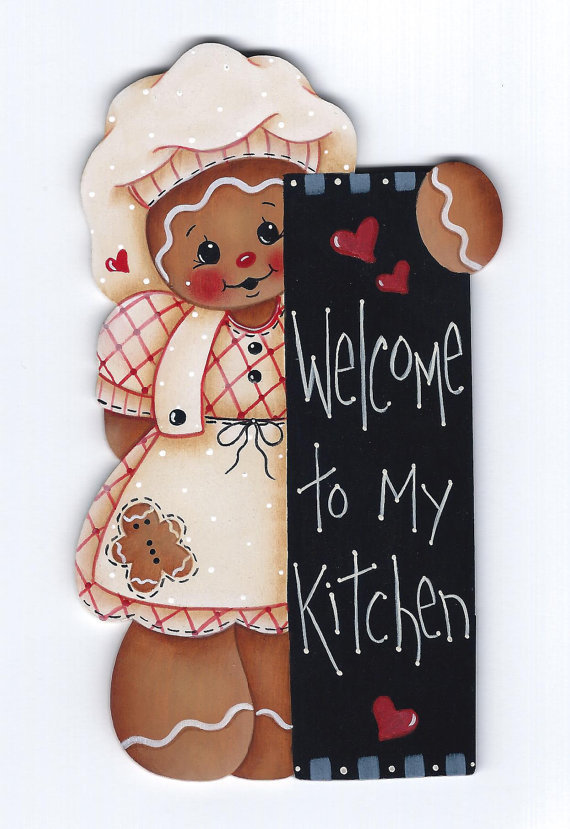 Welcome To My Kitchen - sagoma in legno