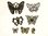 Set 7 farfalle in metallo