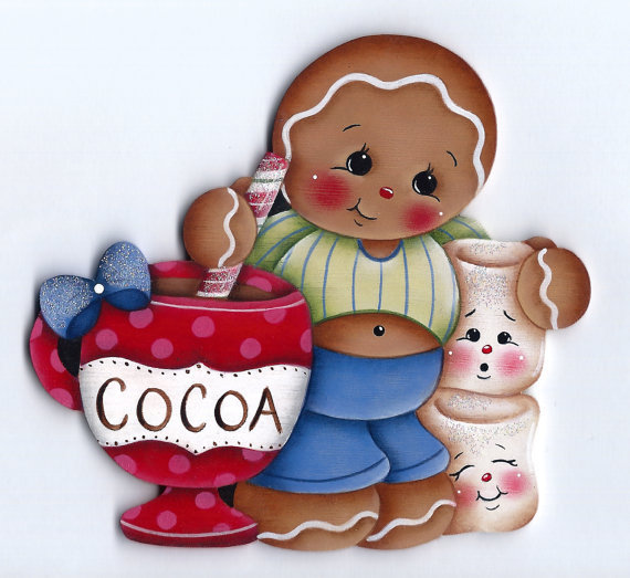 Ginger Loves Cocoa - sagoma in legno