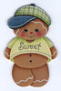 Sweet Gingerbread Boy - sagoma in legno