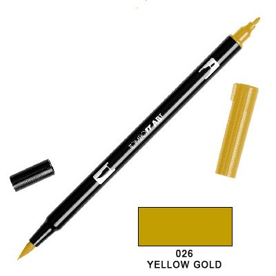 Tombow Marker a 2 punte - Yellow Gold 026
