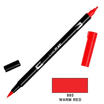 Tombow Marker a 2 punte - Warm Red 885