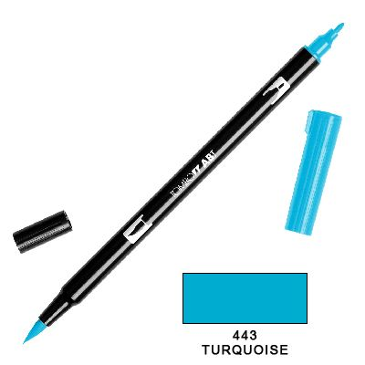 Tombow Marker a 2 punte - Turquoise 443