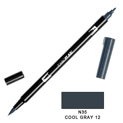 Tombow Marker a 2 punte - Cool Gray N35