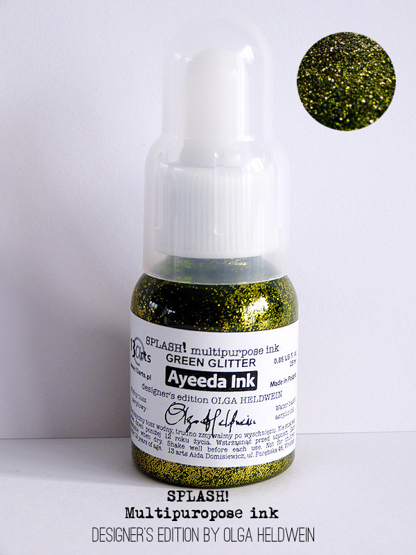 SPLASH! Acrylic Ink Ayeeda - Glitter Olive