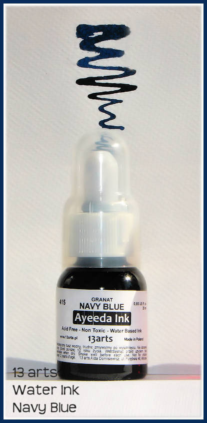 Water Ink Ayeeda - Navy Blue