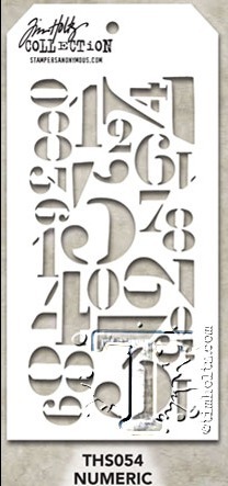 Stencil Numeric - Tim Holtz