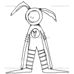 Timbro Bunny Boy - Stampotique