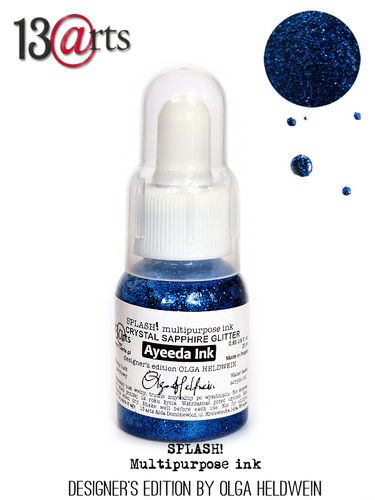 SPLASH! Acrylic Ink Ayeeda - Crystal Sapphire Glitter