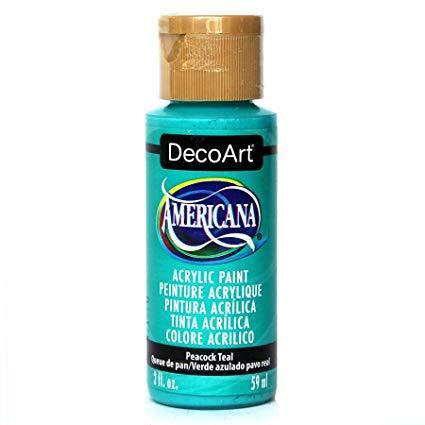 Peacock Teal-Americana Decoart