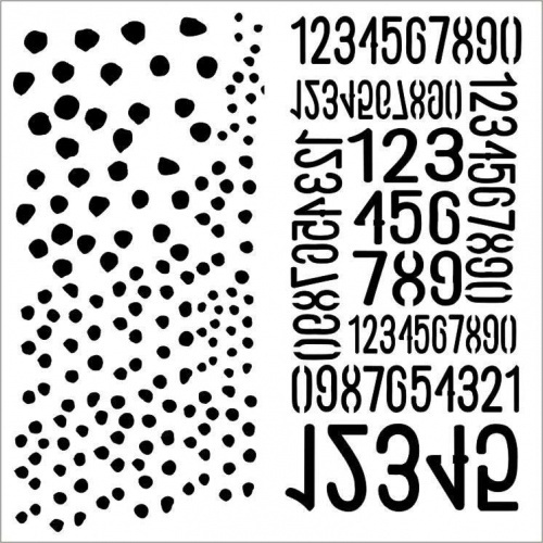 Stencil "Dots and Numbers" - 13arts