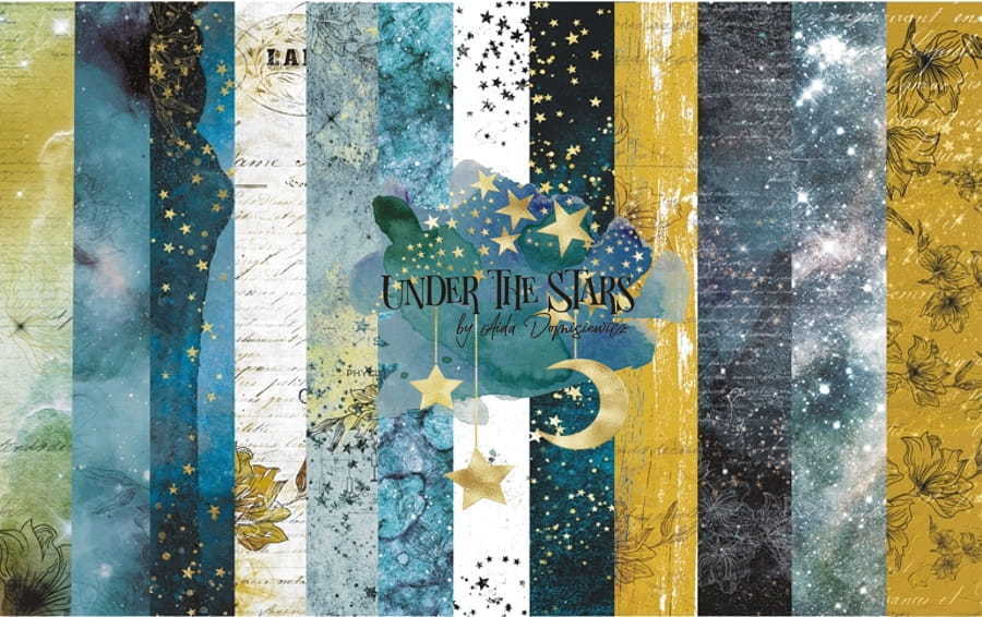 Paper pad 6x6 - "UNDER THE STARS"