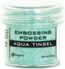 Aqua tinsel - Ranger embossing powder