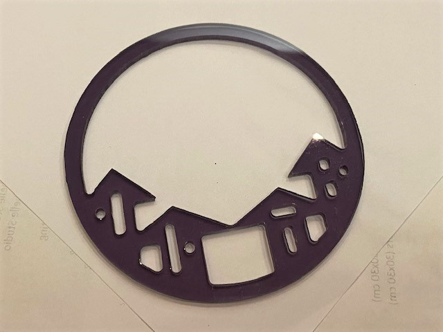 Cerchio con casette grigio fumè  - decorazione in plexiglass by Pezze e Colori