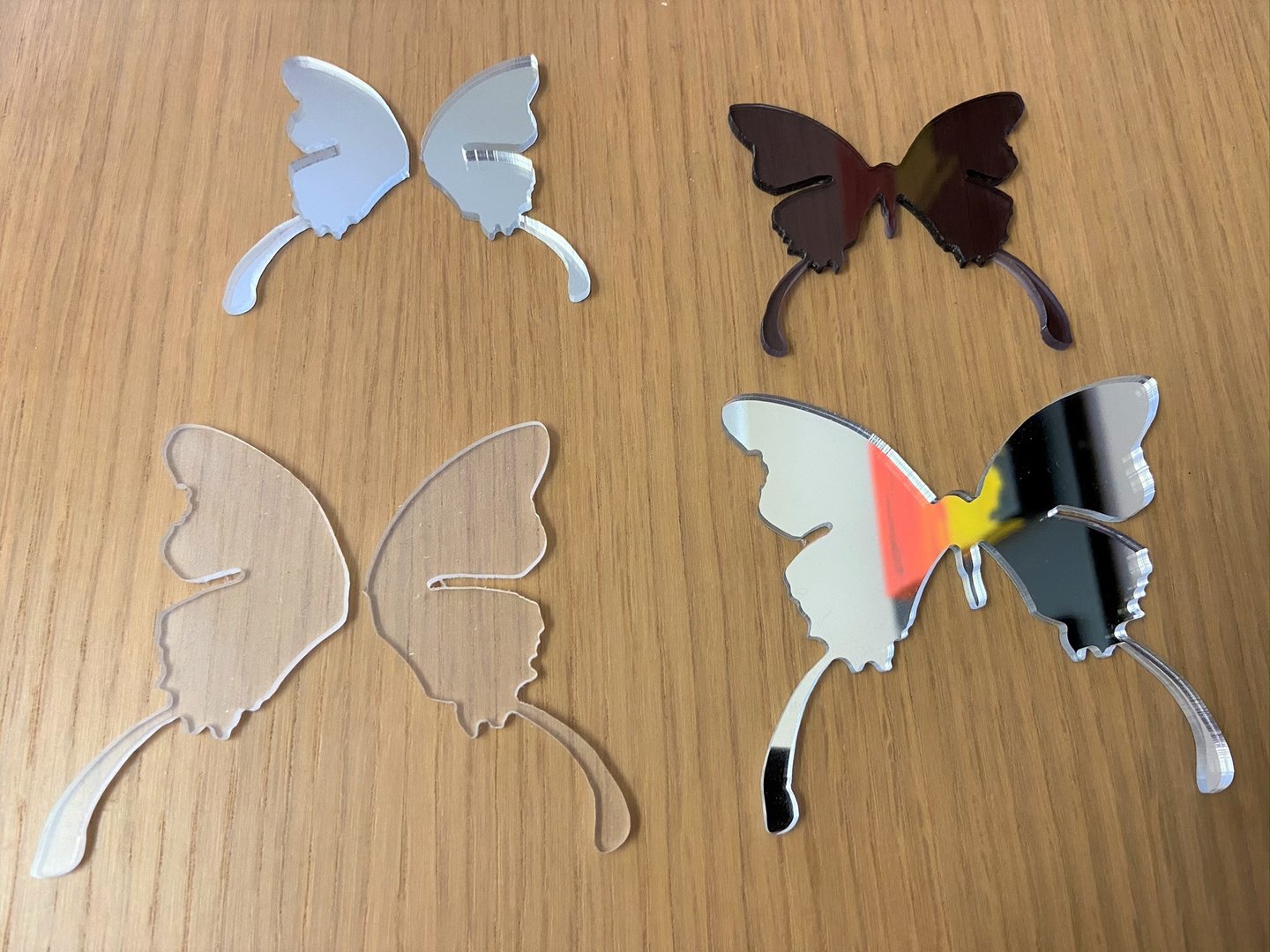 Viceversa-set farfalle - decorazioni in plexiglass by Pezze e Colori