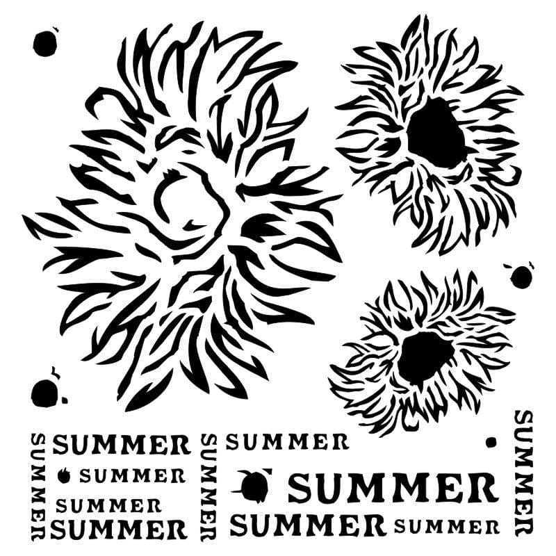 Stencil "Summer flowers" - 13arts