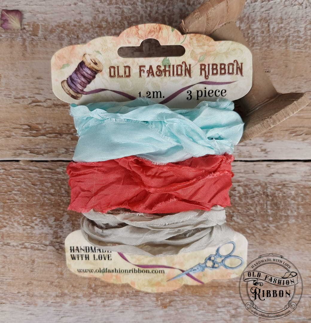 Set 3 nastri raso Old Fashion Ribbons - #M1