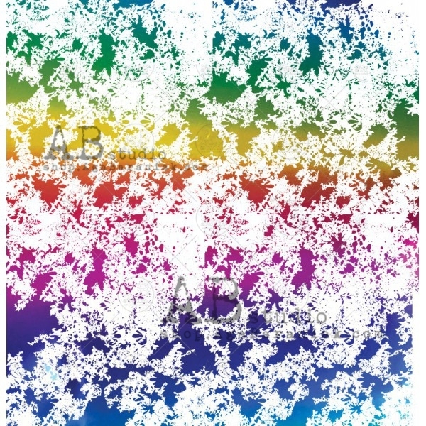 Carta 30x30 ABstudio - Glam Paper sheet 65 - Ornamental Rainbow
