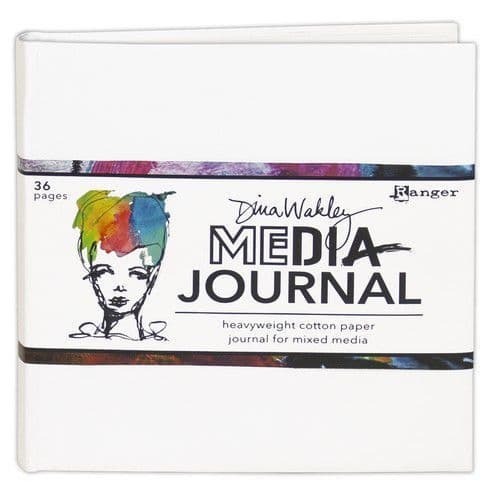 Dina Wakley Media Journal - white