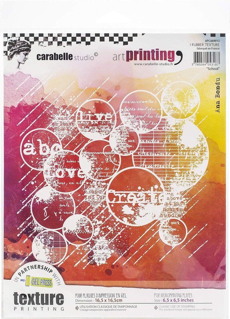 Texture Printing 6" : School - Carabelle Studio