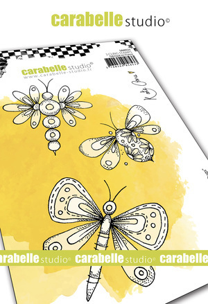 Cling Stamp A6 : Fantasy Bugs by Kate Crane - Carabelle Studio