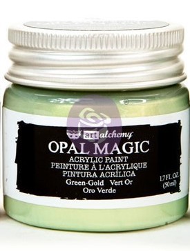 Green Gold - Acrylic Paint Opal Magic Prima Marketing