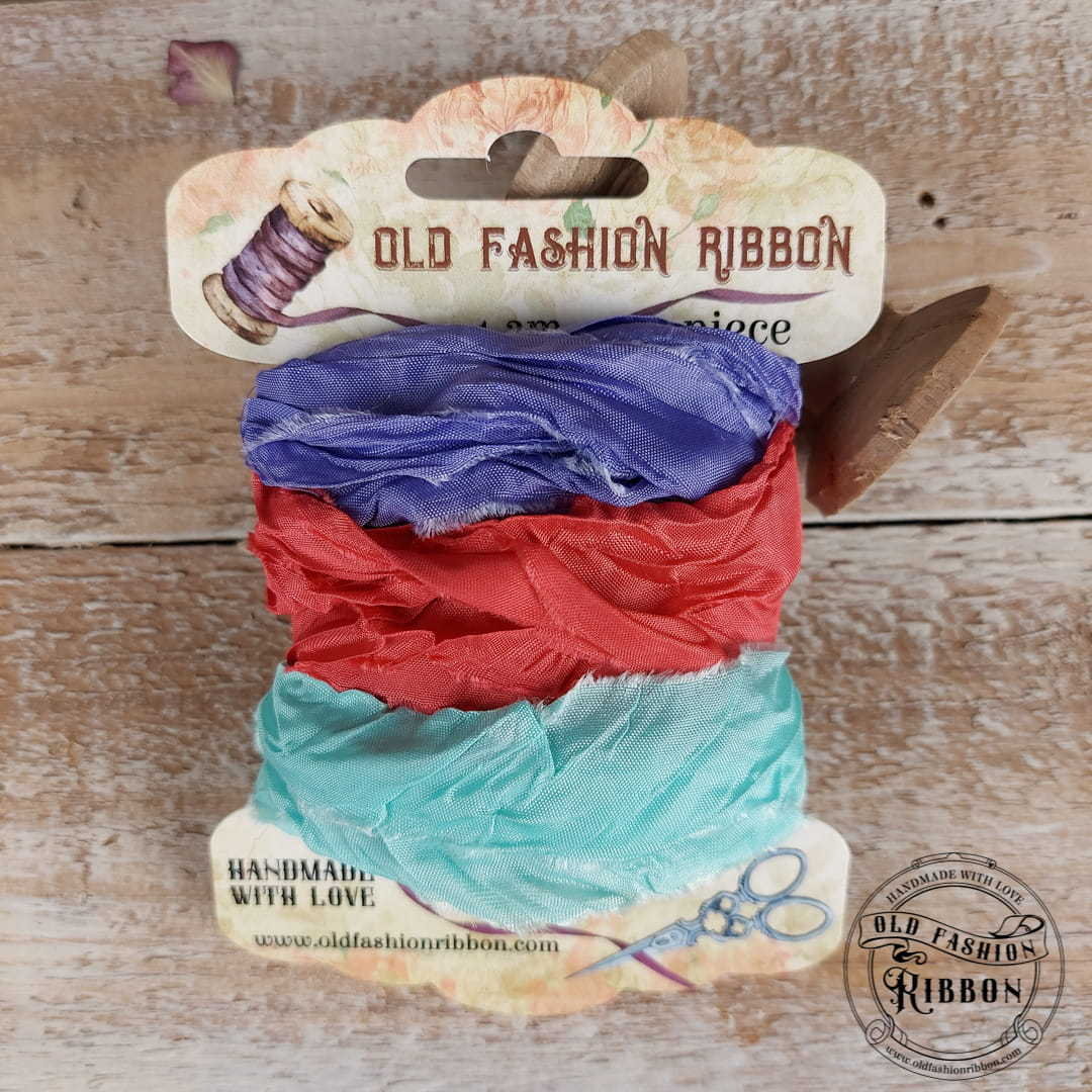 Set 3 nastri raso Old Fashion Ribbons - #M8
