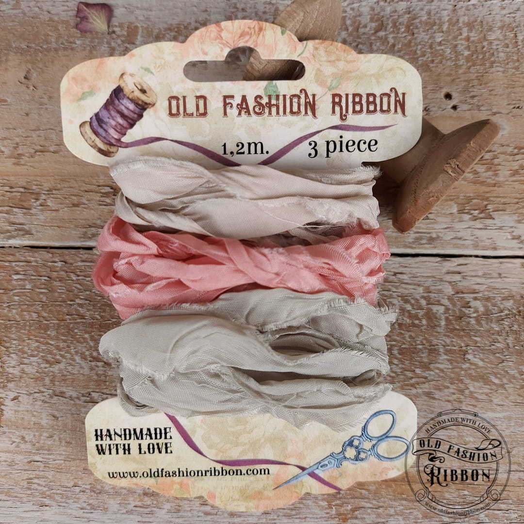 Set 3 nastri raso Old Fashion Ribbons - #M9
