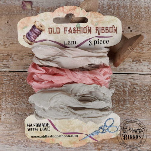 Set 3 nastri raso Old Fashion Ribbons - #M9