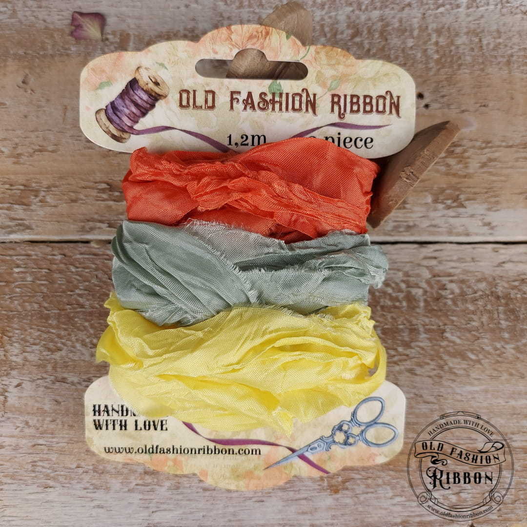 Set 3 nastri raso Old Fashion Ribbons - #M7