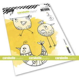 Cling Stamp A6 : Silly Birdies by Kate Crane - Carabelle Studio