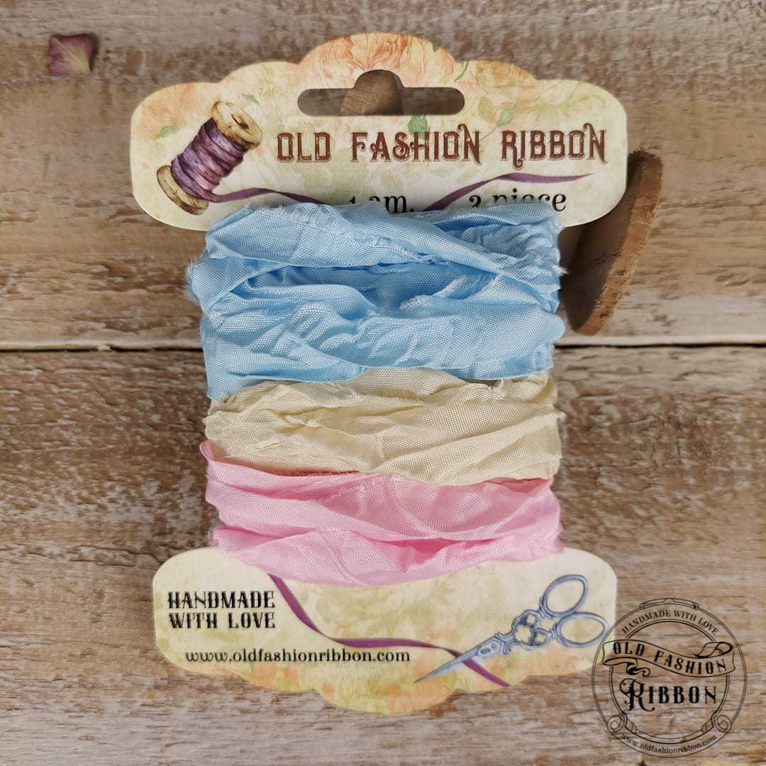 Set 3 nastri raso Old Fashion Ribbons - #S03