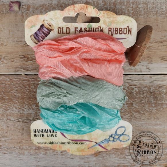 Set 3 nastri raso Old Fashion Ribbons - #S05