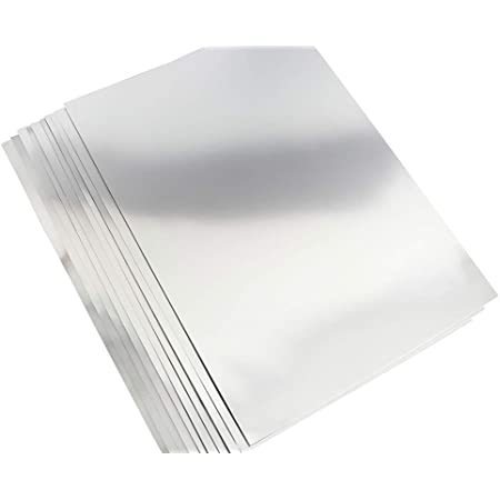 Cartoncino specchio argento - 1 foglio