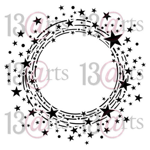 Stencil "Circles of Stars" - 13arts