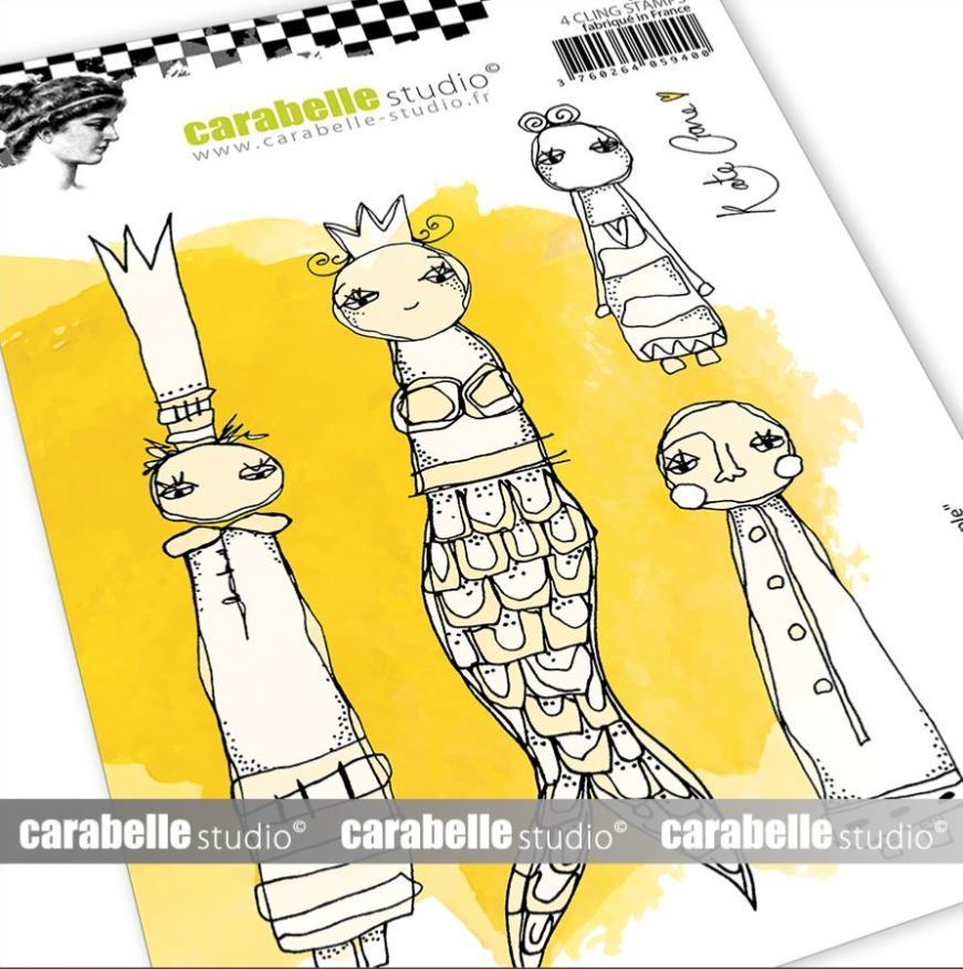 Cling Stamp A6: Little People - Carabelle Studio
