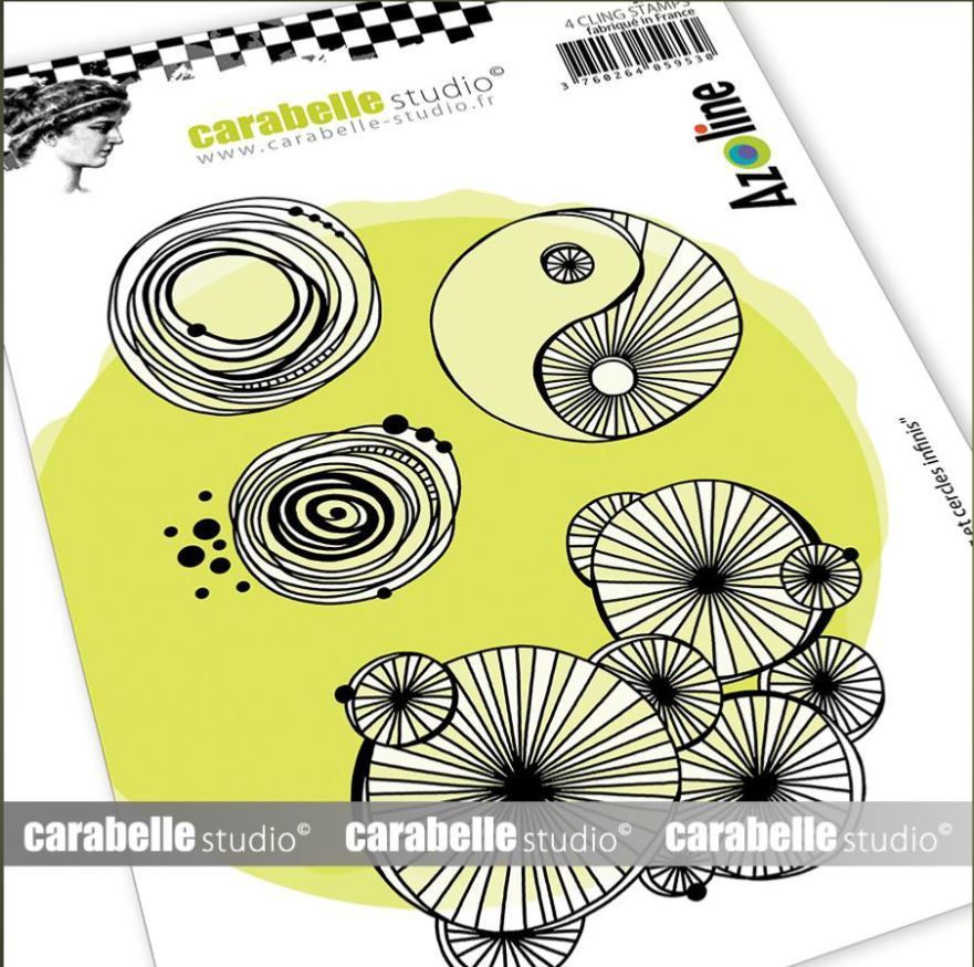 Cling Stamp A6: Yin Yang et cercles infinis - Carabelle Studio