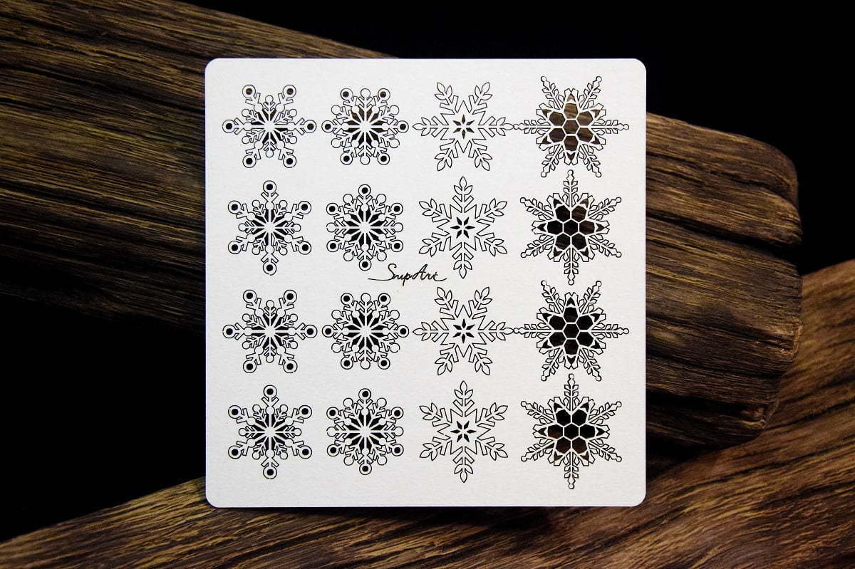 Chipboard - Frosty Moments - Snowflakes