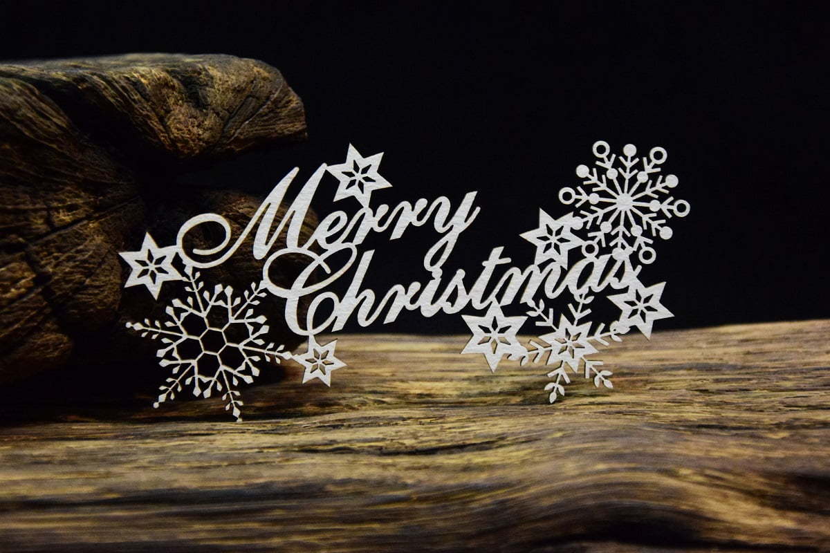 Chipboard - Frosty Moments - Merry Christmas