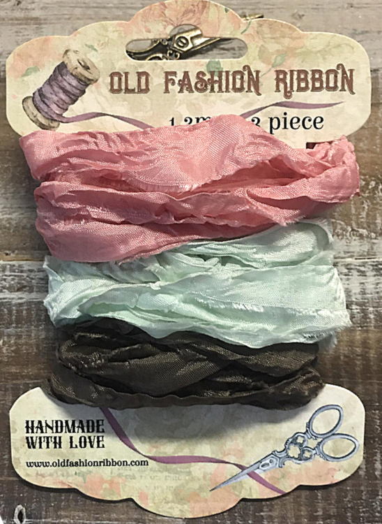 Set 3 nastri raso Old Fashion Ribbons - #M22