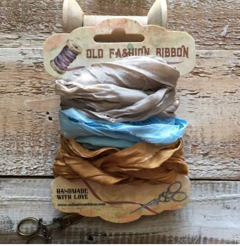 Set 3 nastri raso Old Fashion Ribbons - #CR10