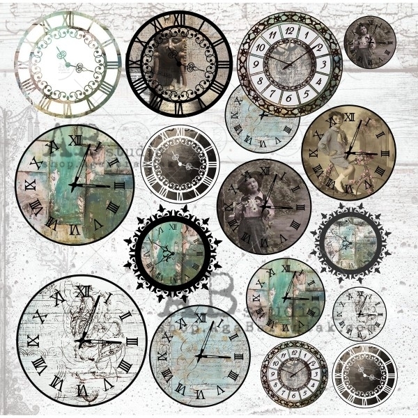 Die-cuts "Misty Clocks" #49 - Abstudio