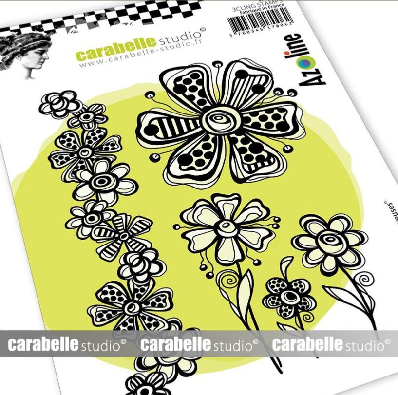 Cling Stamp : Fleurs joyeuses by Azoline  - Carabelle Studio